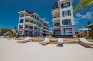 Beachfront Condo in the heart of San Pedro town-DIAMANTE A1 Call/Whatsapp +501-613-9882