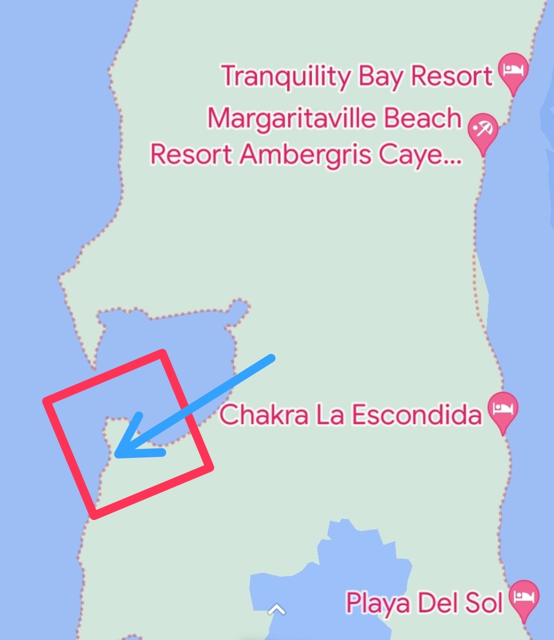 250 Feet of Beach Front West Side at Santa Cruz Lagoon